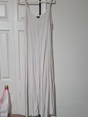 torrid Cream Maxi Dress with Thin Stripes